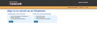 
                            2. PA CareerLink® - Sign in or enroll