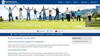 
                            7. PA DHS - Electronic Benefits Transfer (EBT)