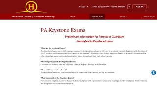 
                            8. PA Keystone Exams - Haverford Township School District