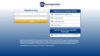 
                            2. PA Pennsylvania Keystone Key Login Page - Compass