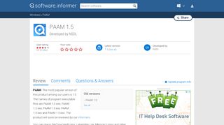 
                            9. PAAM software and downloads (PAAM 1.0.exe)