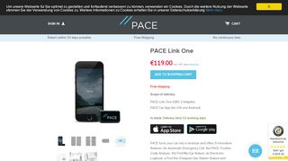 
                            3. PACE online shop: Order your personal PACE Link One | PACE