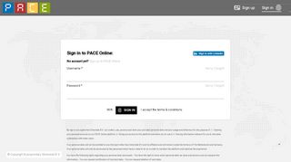 
                            8. PACE® Sign in