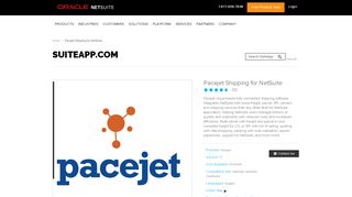 
                            2. Pacejet Shipping for NetSuite - suiteapp.com