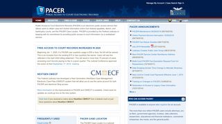 
                            7. PACER - Public Access to Court Electronic Records