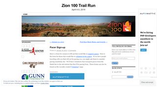 
                            7. Pacer Sign-up | Zion 100 Trail Run