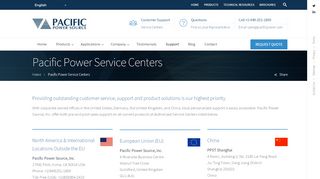 
                            7. Pacific Power Service Centers | Pacific Power Source