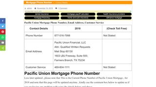 
                            1. Pacific Union Mortgage Phone Number, Email Address ...