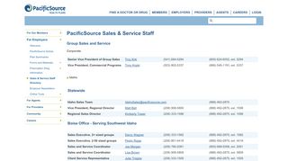 
                            6. PacificSource Sales & Service Staff Directory
