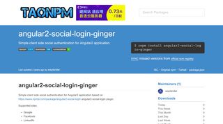 
                            9. Package - angular2-social-login-ginger