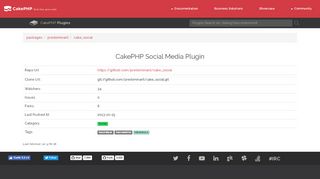 
                            7. Packages - plugins.cakephp.org