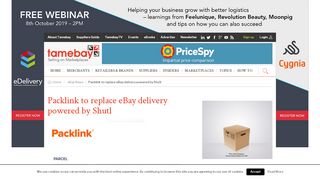 
                            6. Packlink to replace eBay delivery powered by Shutl - Tamebay