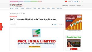 
                            2. PACL: How to File Refund Claim Application - Moneylife