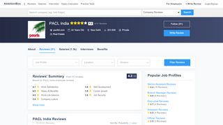 
                            4. PACL India Reviews by Employees | AmbitionBox (Naukri.com)