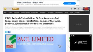 
                            1. PACL Refund Claim Online: FAQs - Answers of all form, apply, login ...