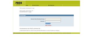 
                            1. PACO unlimited online Portal