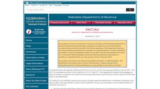 
                            8. PACT Act, Jenkins Act Registration and Reporting