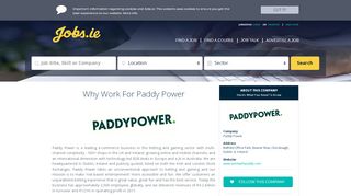 
                            4. Paddy Power Careers, Paddy Power Jobs in Ireland jobs.ie