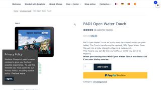 
                            7. PADI Open Water Touch - Madeira Divepoint