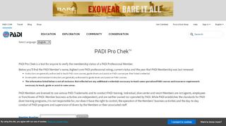 
                            4. PADI Pro Chek - apps.padi.com