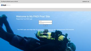 
                            3. PADI Secured Login - pros.padi.com