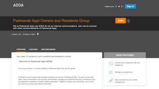
                            3. Padmavati Appt Owners and Residents Group - adda.io