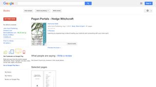 
                            9. Pagan Portals - Hedge Witchcraft