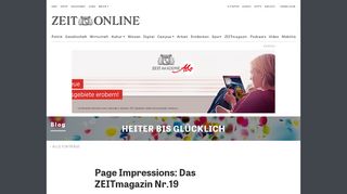 
                            6. Page Impressions: Das ZEITmagazin Nr.19 - Heiter bis glücklich