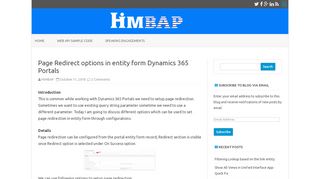 
                            6. Page Redirect options in entity form Dynamics 365 Portals | HIMBAP