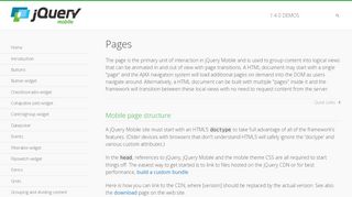 
                            3. Pages - jQuery Mobile Demos