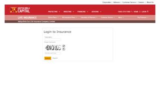 
                            3. Pages - Login - Aditya Birla Sun Life Insurance