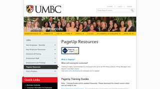 
                            4. PageUp Resources - Human Resources - UMBC