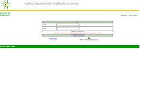 
                            2. Página de Login - Anvisa