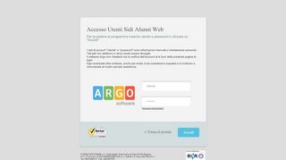 
                            1. Pagina di accesso - Argo