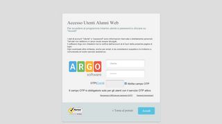 
                            4. Pagina di accesso - Portale Argo