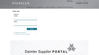 
                            6. Página inicial | Daimler Supplier Portal