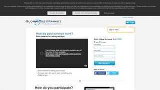 
                            11. Paid Surveys - GlobalTestMarket - Online Surveys for Money