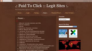 
                            9. Paid To Click :: Legit Sites :.: .: Scam