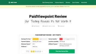 
                            3. PaidViewpoint Review 2019 (Our Test Results Revealed)