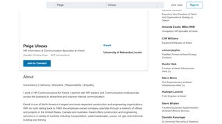
                            4. Paige Ulozas - HR Information & Communication Specialist - Kiewit ...