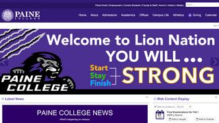 
                            1. Paine College: Welcome