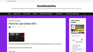 
                            1. Painel de Login Editado MTA - RankModsMta