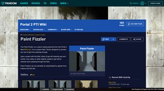 
                            4. Paint Fizzler | Portal 2 PTI Wiki | FANDOM powered by Wikia