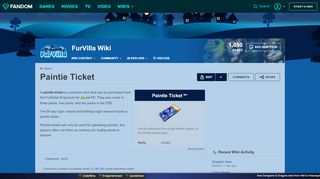 
                            6. Paintie Ticket | FurVilla Wiki | FANDOM powered by Wikia