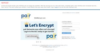 
                            3. pair Networks - WebMail