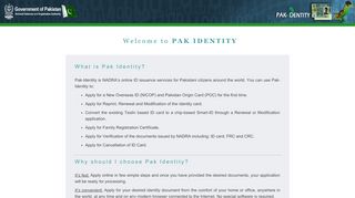 
                            1. PAK IDENTITY - id.nadra.gov.pk