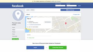 
                            7. Pancard clubs limited - About | Facebook
