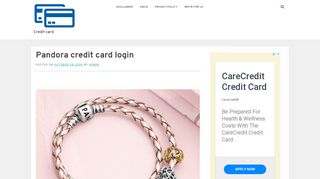 
                            1. Pandora credit card login - Credit card - …