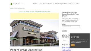 
                            8. Panera Bread Application - Online Job Employment Form