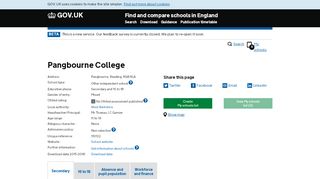 
                            7. Pangbourne College - GOV.UK - Find and compare schools in England